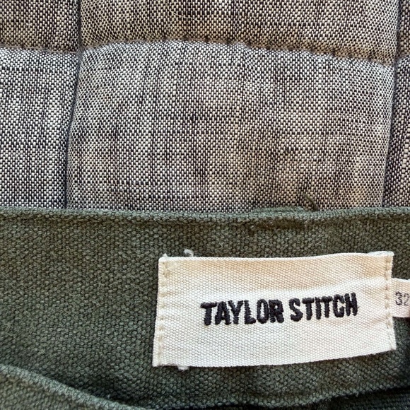 Taylor Stitch Boss Duck Chore Pants Hemp Blend Green Men's Size 32 x 32 - Picture 3 of 5
